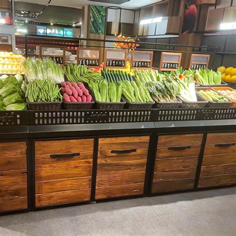 生鲜超市蔬菜货架 佛山钱大妈不锈钢蔬菜店展示架 单面三层果蔬架-阿里巴巴