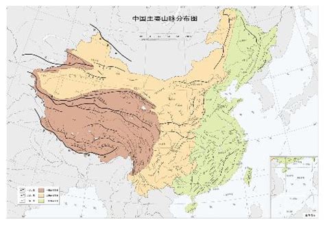 中国地形山脉图图片