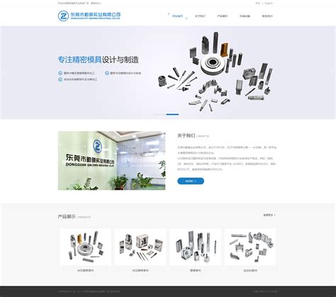 模具设计制造企业-网站建设案例-东莞微观网络公司
