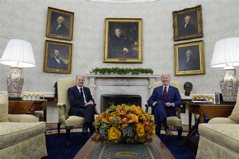 拜登在白宫和德总理朔尔茨会谈，誓言继续“全球声援”乌克兰
