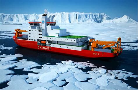 中国首艘自主建造的极地科学考察破冰船“雪龙2”号下水