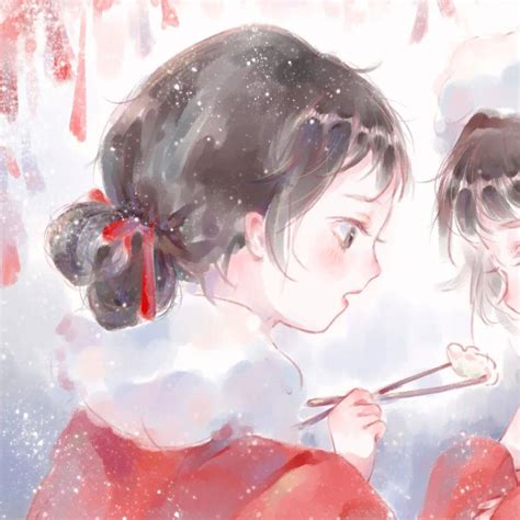 绝美新年甜美女生头像