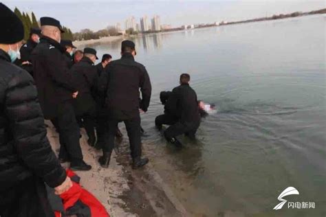 生死救援！冰冷湖水中滨州的民警辅警成功救助一名落水女子
