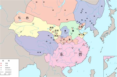 中国历史地图集（图片版）东晋十六国-搜狐大视野-搜狐新闻