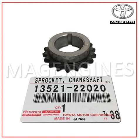 13521-35010 Genuine Toyota Gear Or Sprocket, Crankshaft Timing