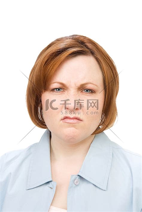 一个成熟女人的肖像，愁眉苦脸的高清摄影大图-千库网