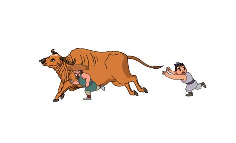 正在奔跑的牛怎么画,正在奔跑的马怎么画,牛奔跑的样子怎么画_大山谷图库