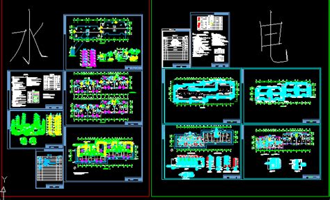 [安徽]20栋楼大型住宅小区全套水电图纸，电气CAD施工图纸下载 - 易图网