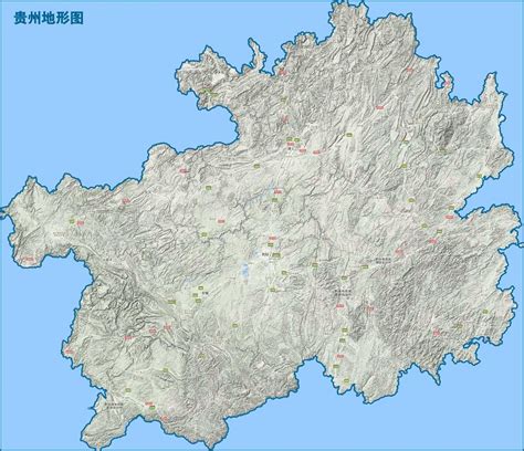 贵州省地形图高清版下载-贵州省地形图全图高清版大图 - 极光下载站