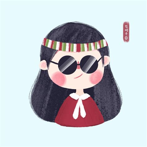 甜美女生适合的墨镜头像