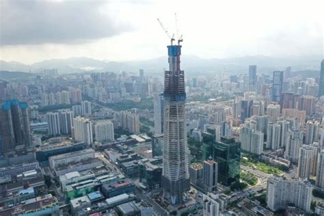 深圳在建第一高楼钢结构主体框架冲破300米-钢结构-筑龙结构设计论坛