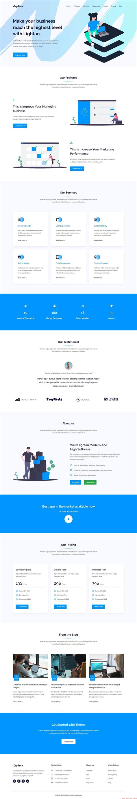 高端网站设计优秀案例欣赏——业务网站设计 - 蓝蓝设计_UI设计公司