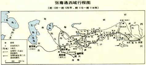 古代张骞出使西域 丝绸之路的路线图-百度经验