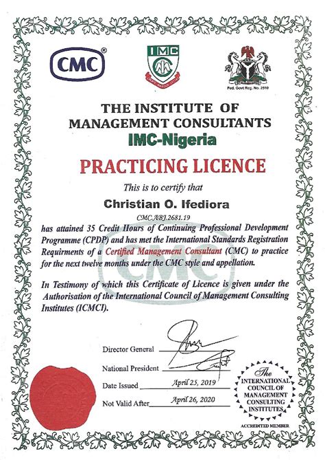 Certified Management Consultant - CMI