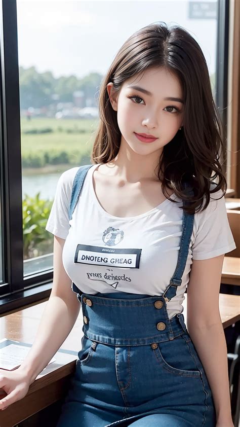 甜美女生头像背带裙