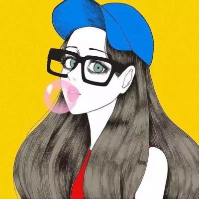 头像手绘女生温柔高冷