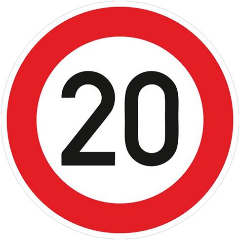 Verkehrszeichen 274: Zulässige Höchstgeschwindigkeit