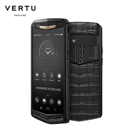 VERTU 纬图 ASTER P 哥特系列商务手机智能双卡双待 全网通4G 高端特色手机鳄鱼皮 夺目金-威图手机