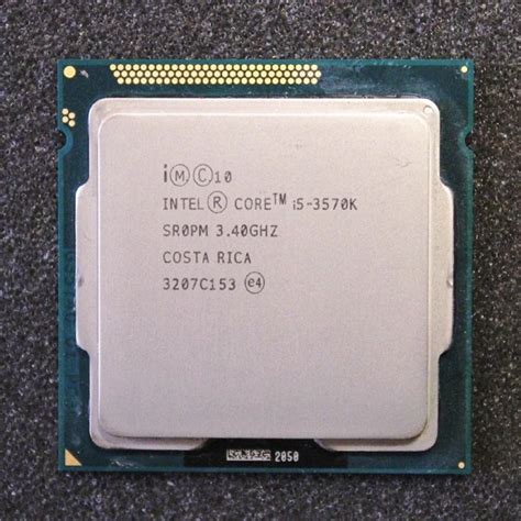 Intel Core i5 3570K 3.4GHz 6MB 5.0GT/s SR0PM LGA1155 i5 3570k CPU ...