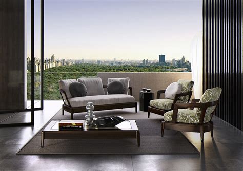 意大利Minotti 2019年新款劳森沙发 设计师 Rodolfo Dordoni LAWSON sofa 弯曲弧形全软包沙发