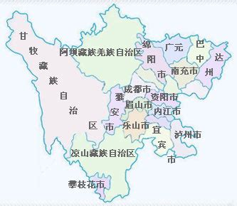 四川省有那些地级市，每个市有哪些区县-