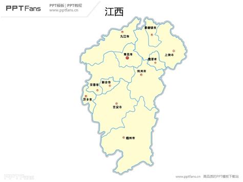 江西省各市的分布图-江西省各城市的规划