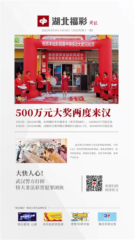 【精彩海报】湖北福彩每周要闻（2022年4月4日－4月10日）|湖北福彩官方网站