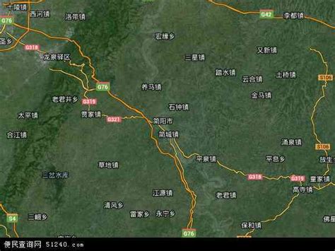 简阳市地图 - 简阳市卫星地图 - 简阳市高清航拍地图