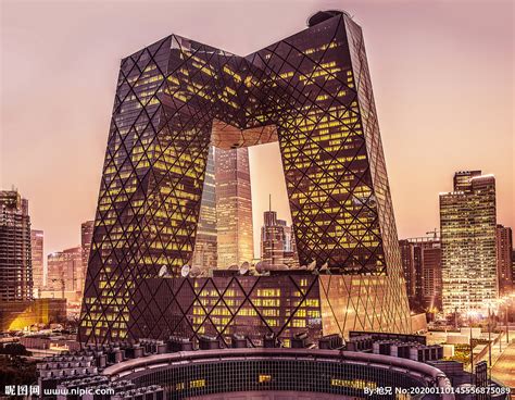 北京中央电视台大楼高清图片下载-正版图片501408018-摄图网