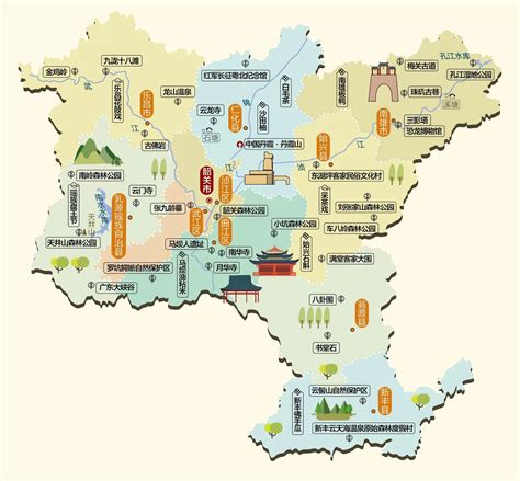广东省韶关市旅游地图 - 韶关市地图 - 地理教师网