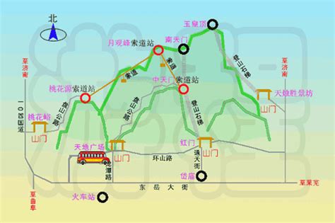 泰山路线图图片
