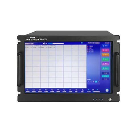 SPON世邦NAS-8531V IP网络可视化广播寻呼话筒控制台广播系统主机