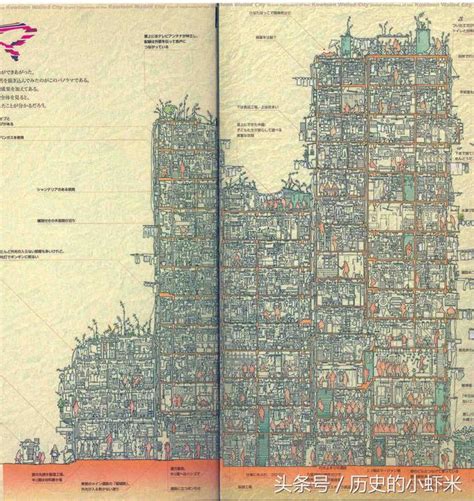 日本探险者绘制的“罪恶之城”九龙城寨平面图|九龙|城寨|探险者_新浪新闻