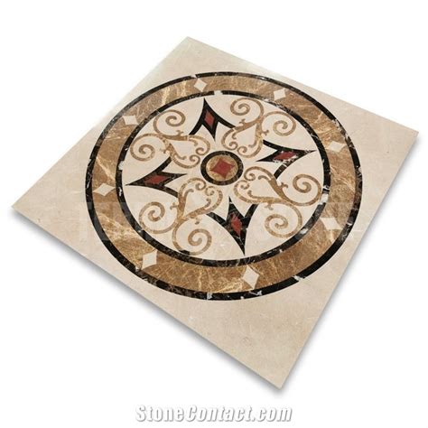 Milano Emperador Marble Medallion Waterjet 36 Inch Square from China ...