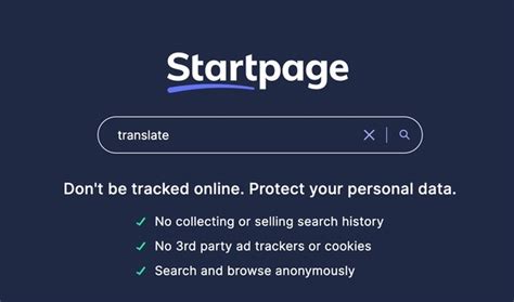 以隐私著称的搜索引擎Startpage推出了“私人语言翻译”工具 - 全球贸易通