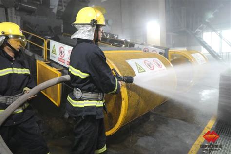 国电电力酒泉发电公司开展输煤皮带着火应急演练提升实战能力