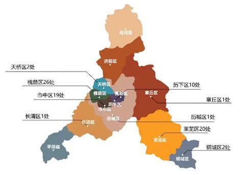 济南市行政区划地图 济南市辖10个区/2个县_房家网