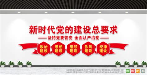 谈新时代党的建设总要求展板图片下载_红动中国