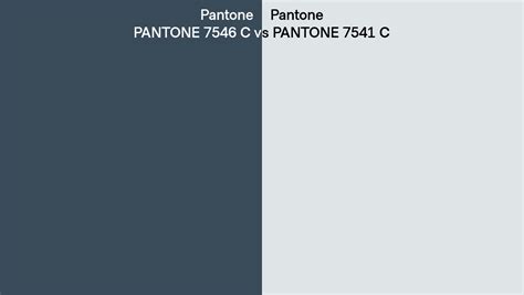 Pantone 7546 C vs PANTONE 7541 C side by side comparison
