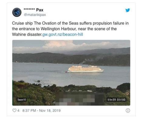 新西兰一邮轮突发故障 6000多乘客海上滞留近1小时_荔枝网新闻