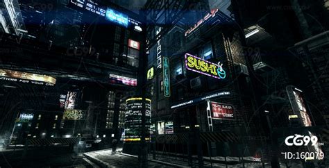unity 巨大的建筑大组合 黑暗帝国城市 房屋配楼 科幻都市-cg模型免费下载-CG99