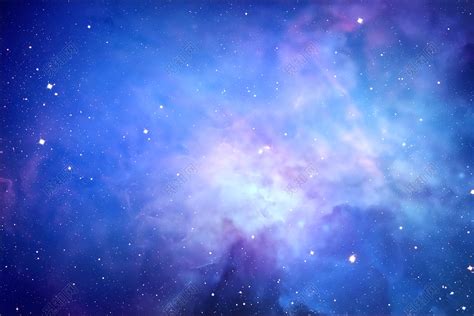 蓝色紫色梦幻矢量星空素材免费下载 - 觅知网