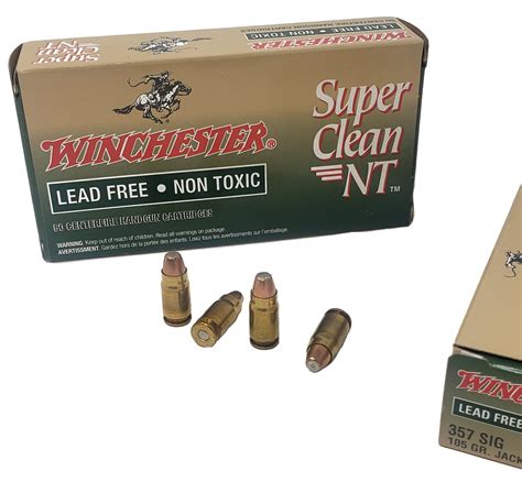 Winchester Super Clean Ammunition - 357 Sig - 105 Grain Jacketed Soft ...