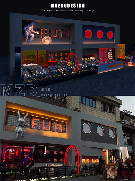 《FUN BAR遵义酒吧设计 》未来金属风的网红酒吧设计|空间|商业空间设计|成都夜店酒吧设计_原创作品-站酷ZCOOL