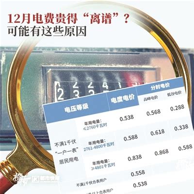 为啥12月的电费“特别贵”？杭州有网友晒账单称上月电费突增