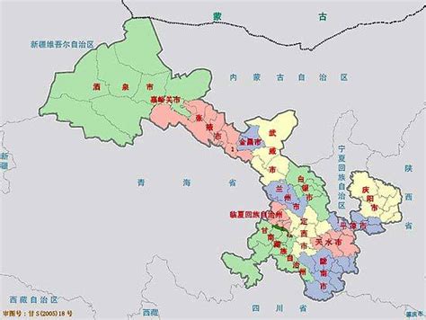 甘肃区域划分,甘肃城市分布图,内蒙古区域划分_大山谷图库