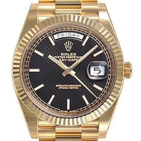 Rolex Day-Date 40 President Yellow Gold Silver Roman Dial 228238 ...