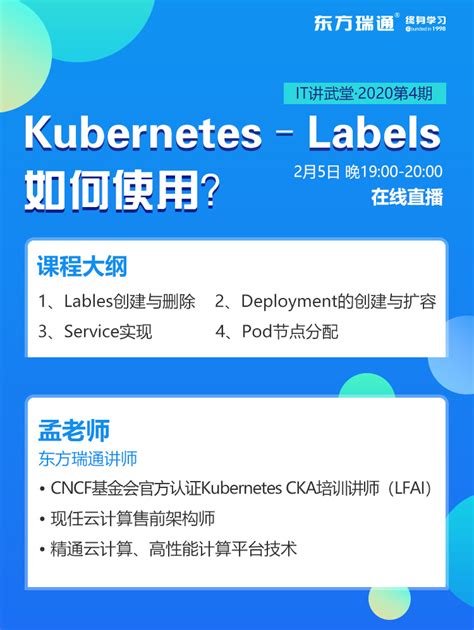 Kubernetes -- Labels如何使用？,东方瑞通终身学习，全国统一咨询热线：400-690-6115