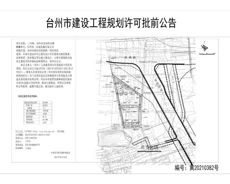 台州风一农业机械有限公司1#车间、2#车间及3#宿舍楼建设工程规划许可批前公告