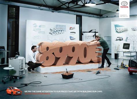 丰田法国“超值价格”篇平面广告创意设计-上海尚广告设计公司尚略广告分享-